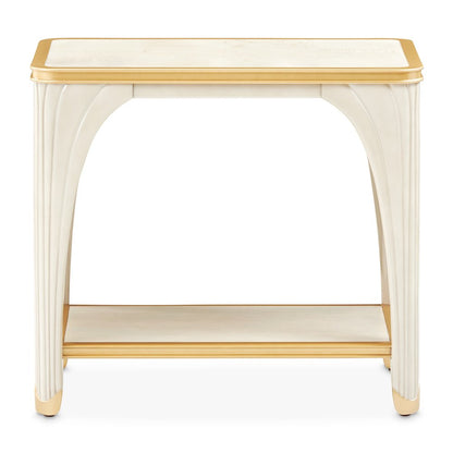 La Terrazza End Table - Silver Mist