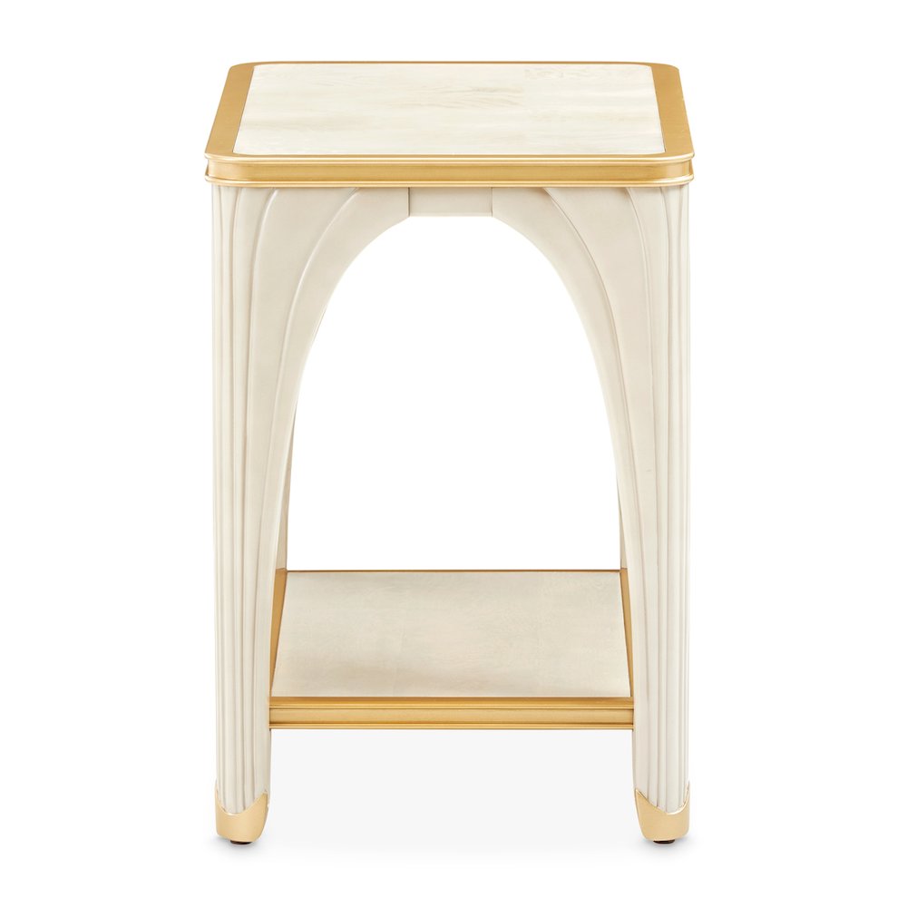La Terrazza End Table - Silver Mist