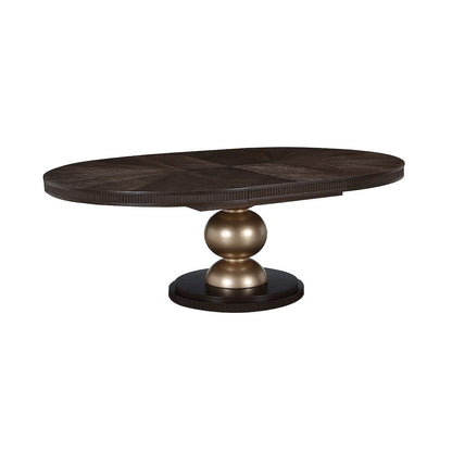 West Kensington Oval Dining Table - Medium Espresso