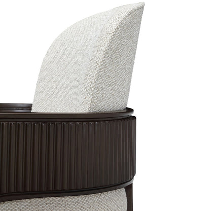 West Kensington Dining Arm Chair - Buff/Medium Espresso