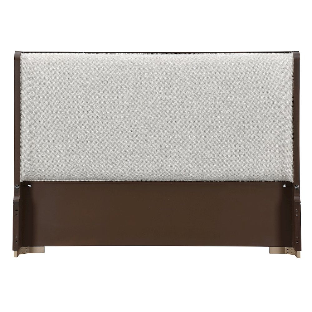 West Kensington Cal. King Bed - Buff/Medium Espresso