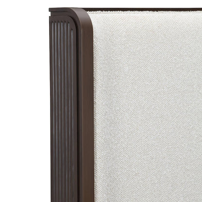 West Kensington Cal. King Bed - Buff/Medium Espresso