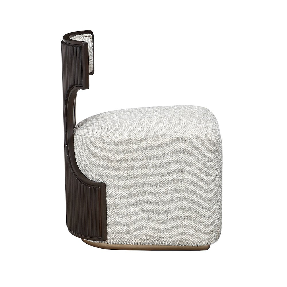 West Kensington Vanity Chair - Buff/Medium Espresso