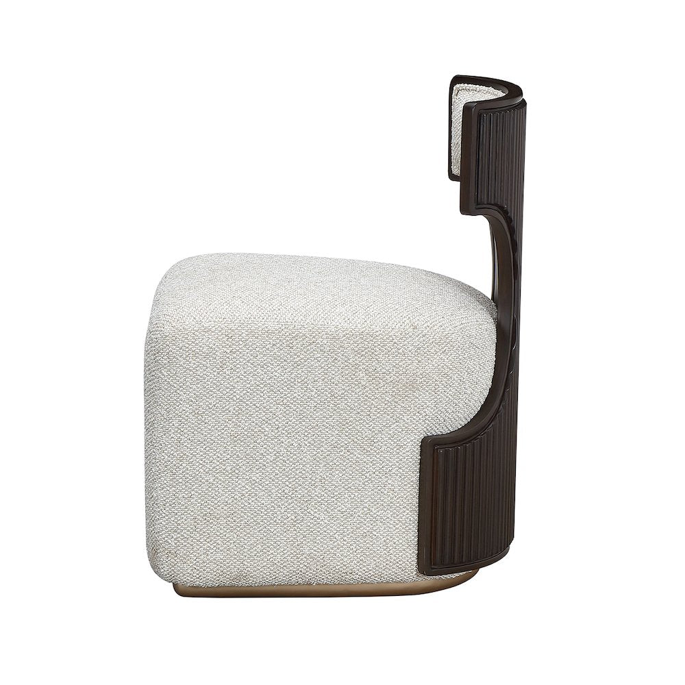 West Kensington Vanity Chair - Buff/Medium Espresso