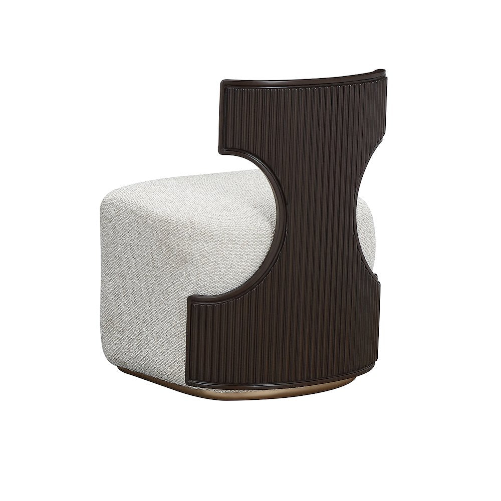 West Kensington Vanity Chair - Buff/Medium Espresso