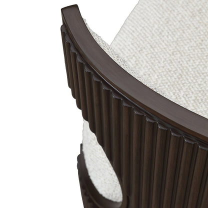 West Kensington Vanity Chair - Buff/Medium Espresso