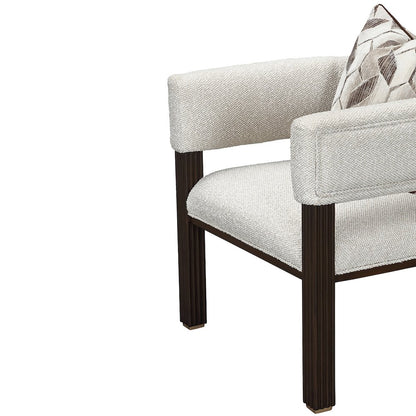 West Kensington Accent Chair - Buff/Medium Espresso