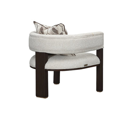 West Kensington Accent Chair - Buff/Medium Espresso