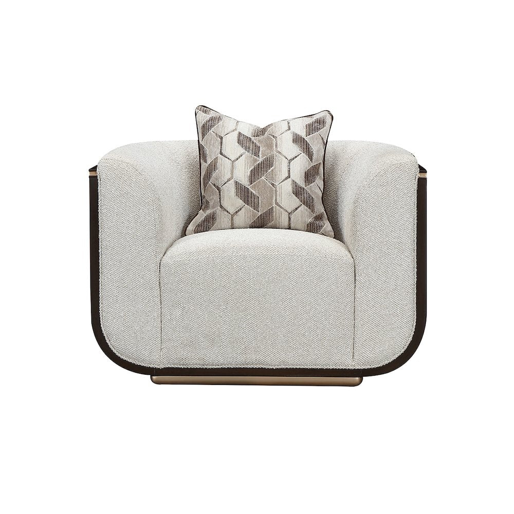 West Kensington Matching Chair - Buff/Medium Espresso