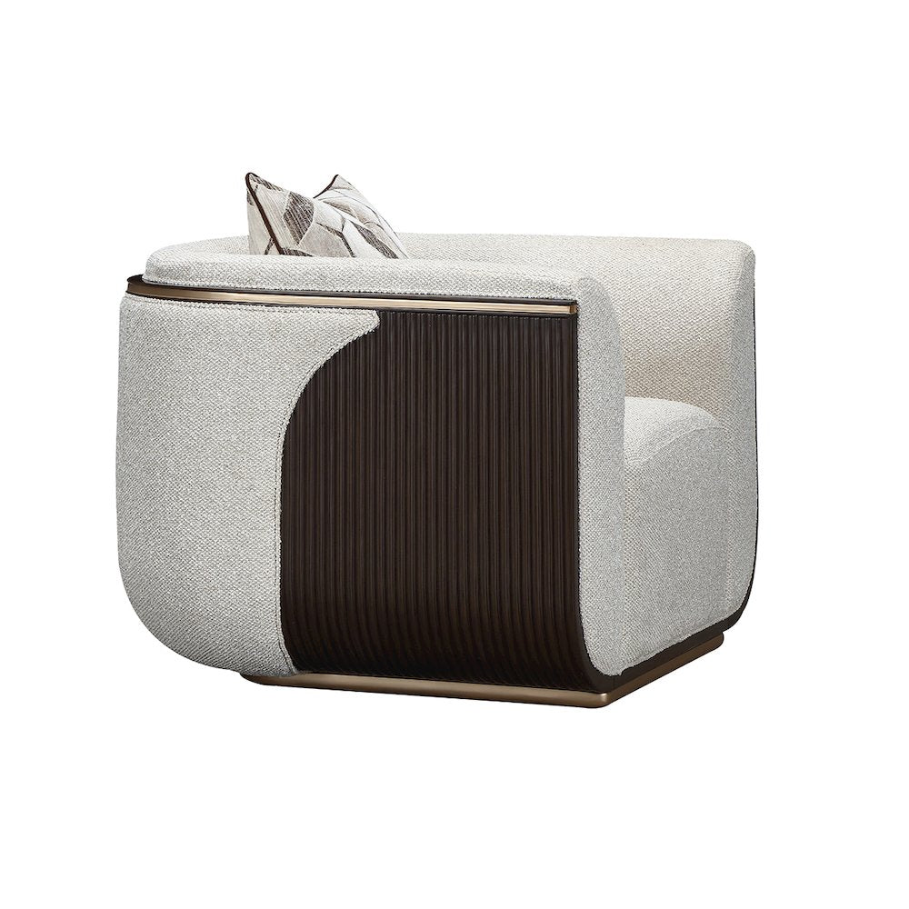 West Kensington Matching Chair - Buff/Medium Espresso