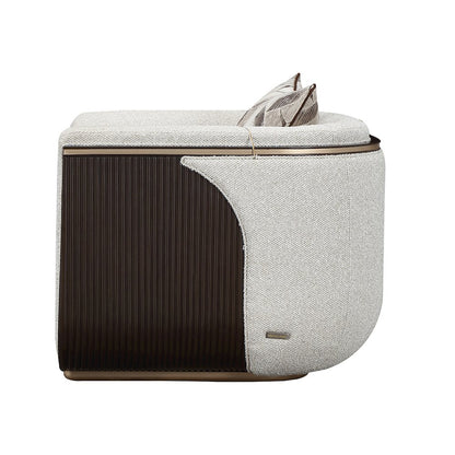 West Kensington Matching Chair - Buff/Medium Espresso