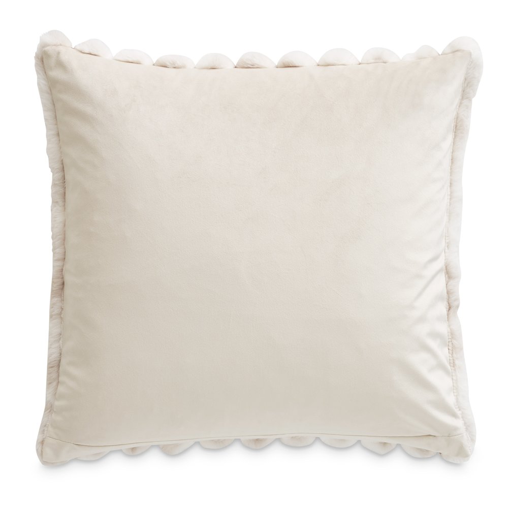 Sable 20" Square Throw Pillow - Almond