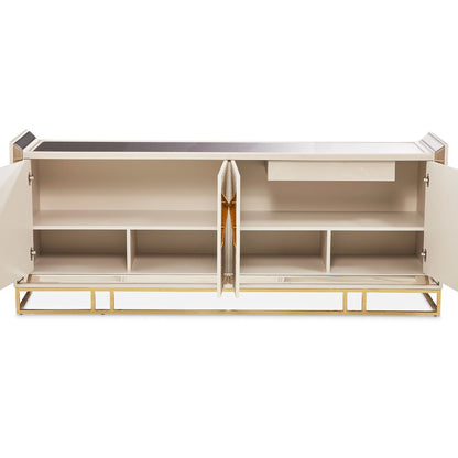 Carmela Console Table - Shimmer Ivory