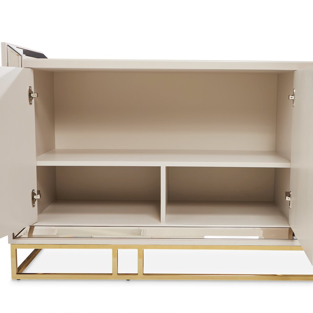 Carmela Console Table - Shimmer Ivory