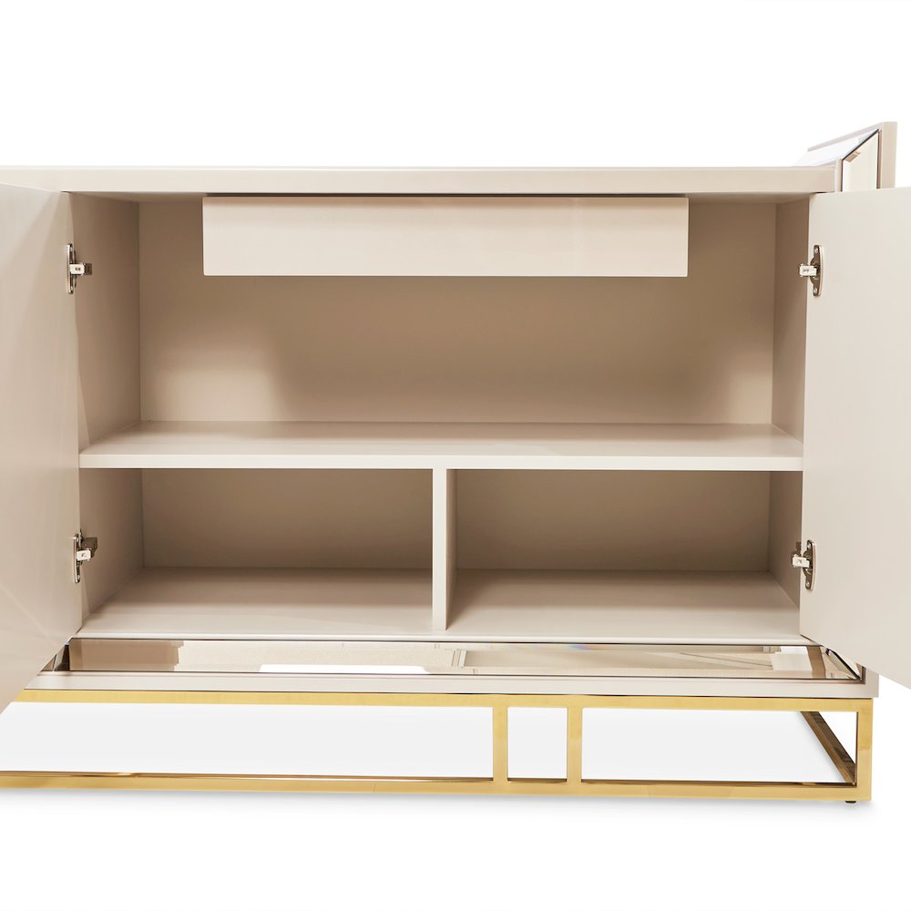 Carmela Console Table - Shimmer Ivory