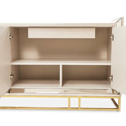 Carmela Console Table - Shimmer Ivory