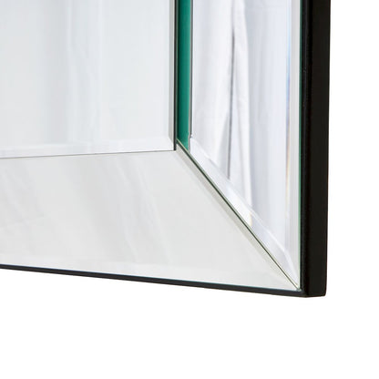 Carmela Wall Mirror - Glossy Charcoal Sand