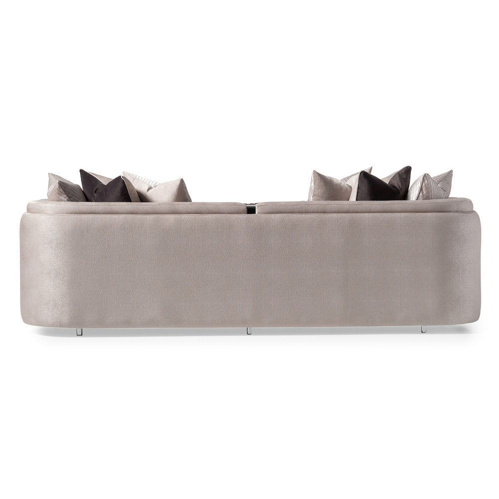 Carmela Mansion Sofa - Zinc/Silver