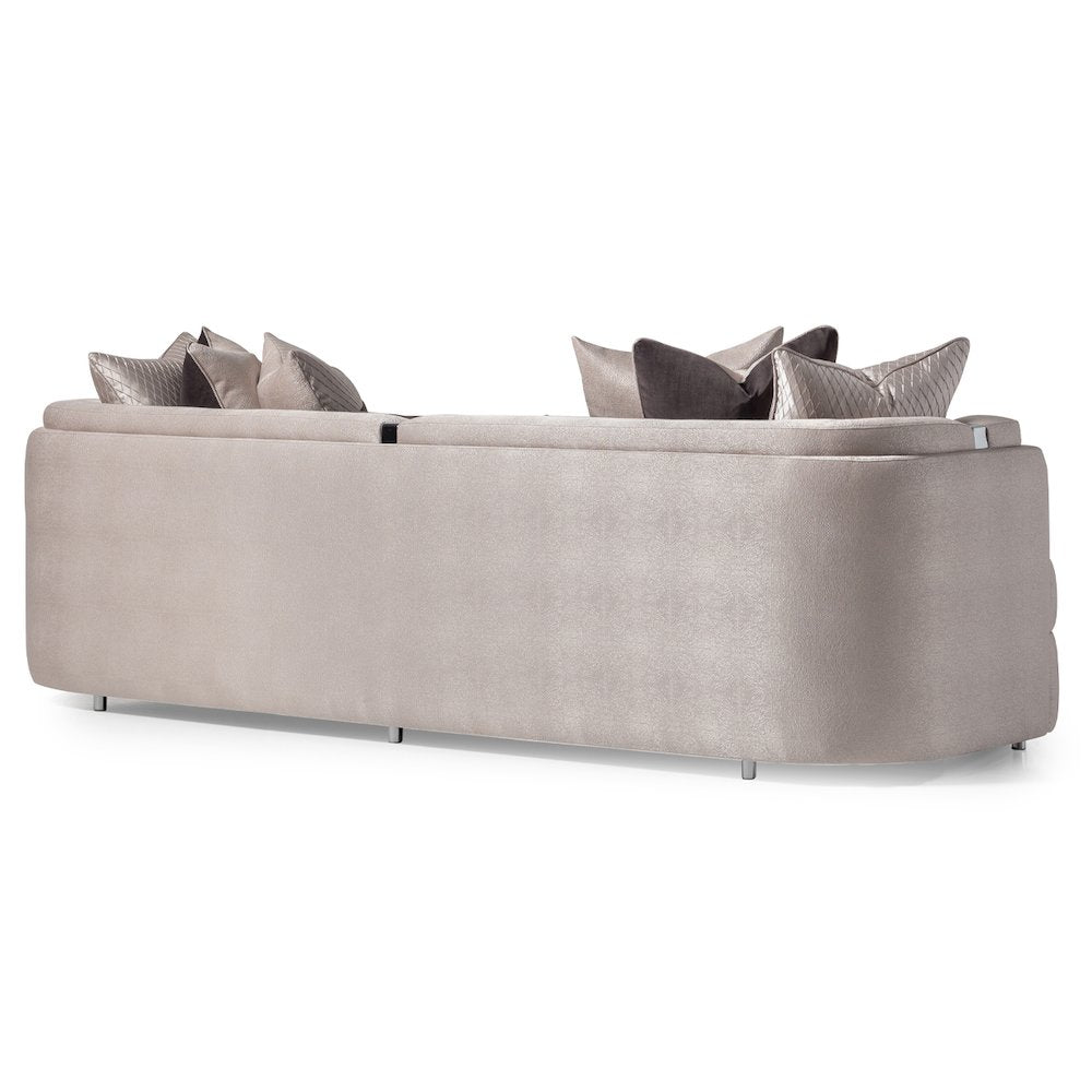 Carmela Mansion Sofa - Zinc/Silver
