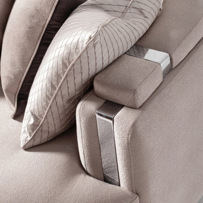 Carmela Mansion Sofa - Zinc/Silver