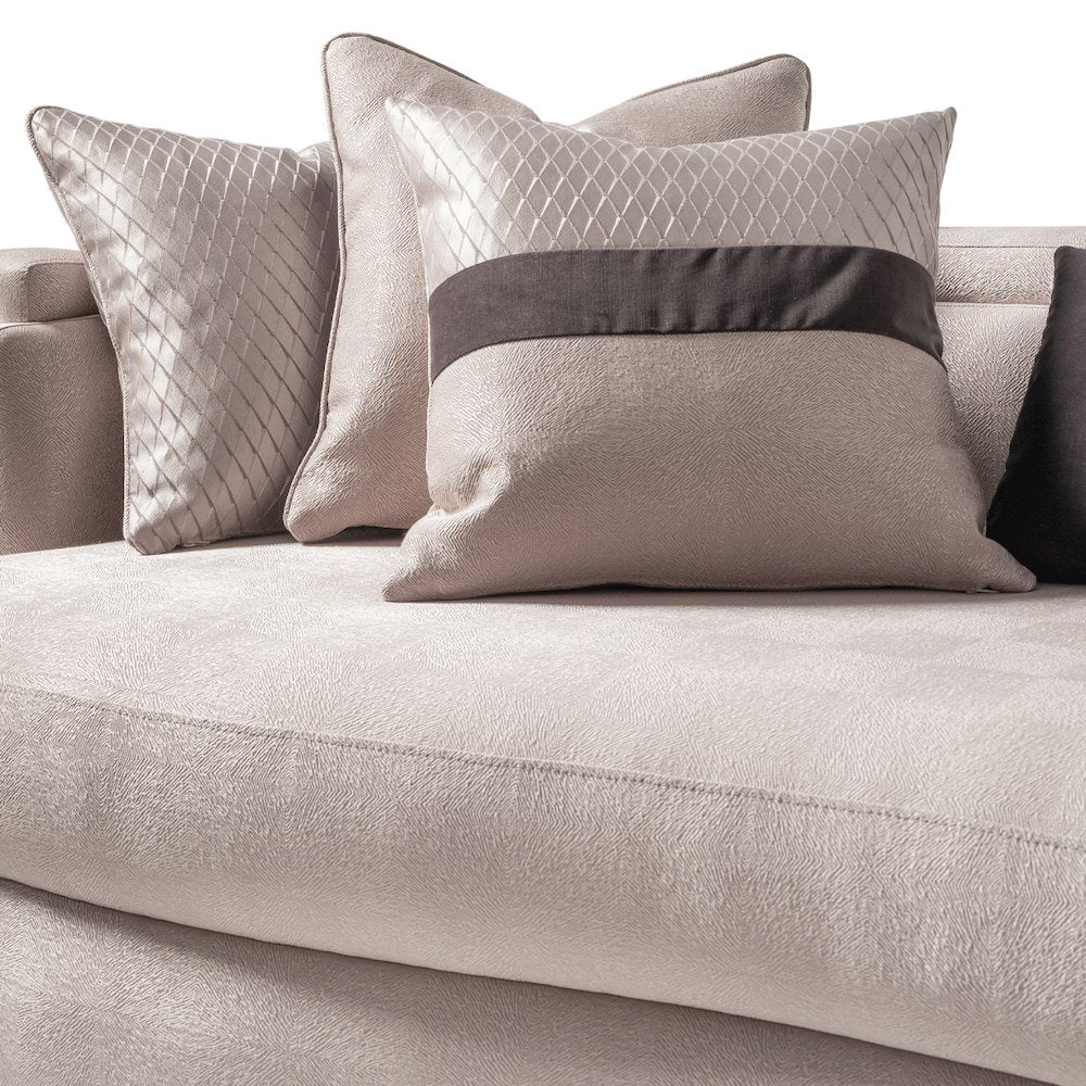 Carmela Mansion Sofa - Zinc/Silver