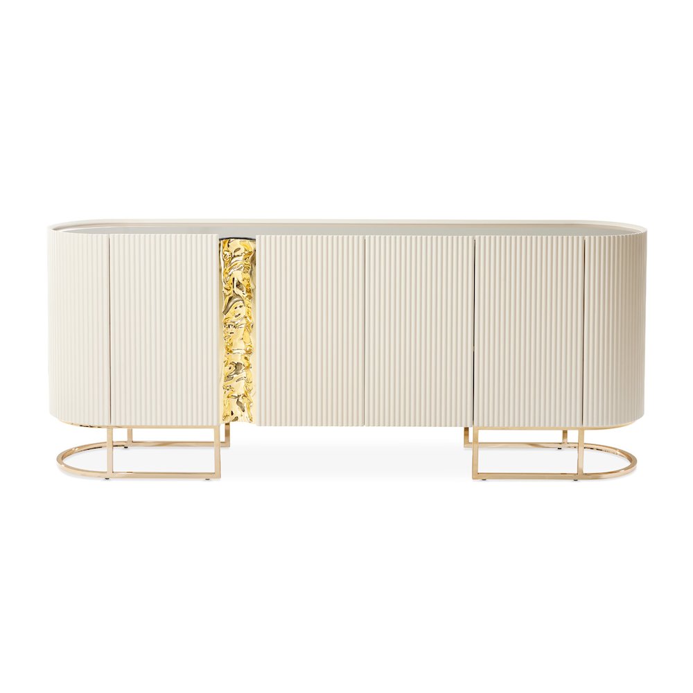 Lisbon Console Table - Silken Matte Cream