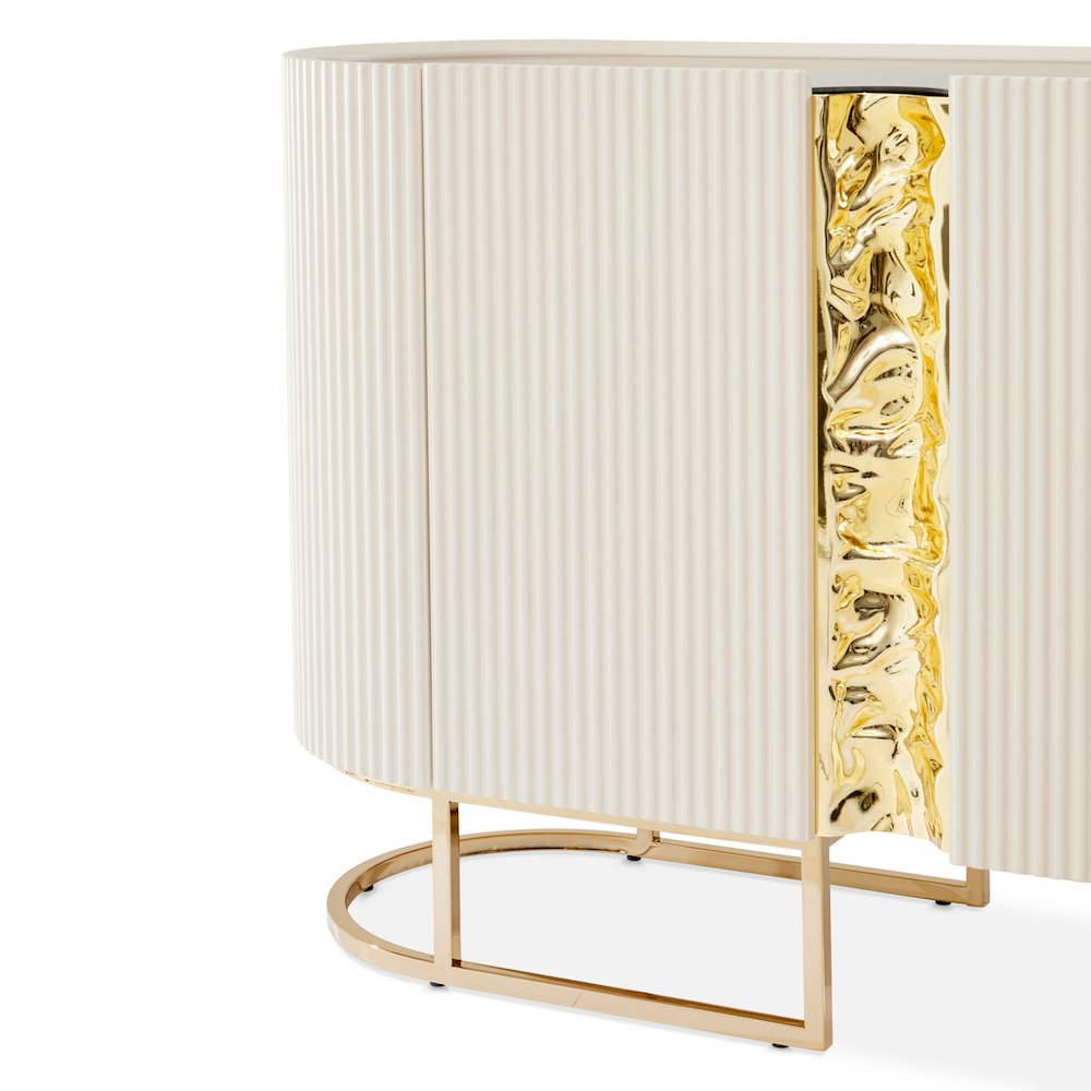 Lisbon Console Table - Silken Matte Cream