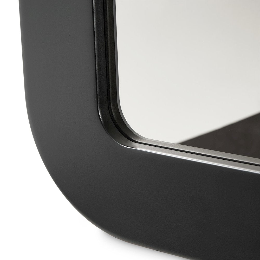 Lisbon Wall Mirror - Silken Matte Black