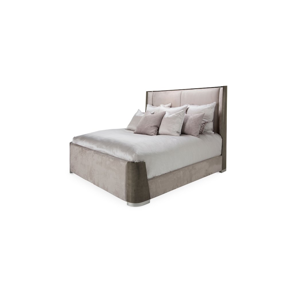 Roxbury Park Eastern King Dual-Panel Bed - Slate