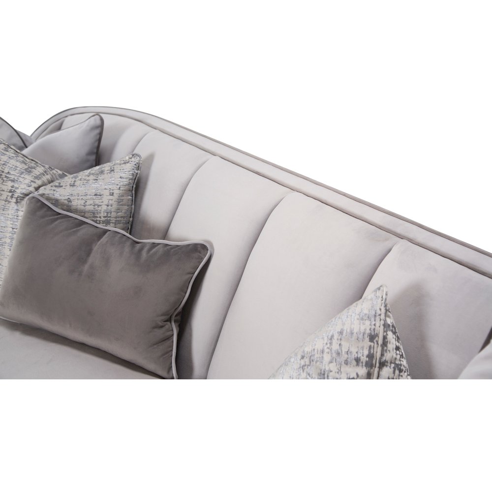 Roxbury Park Velvet Sofa - Steel/Slate