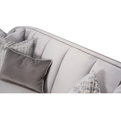 Roxbury Park Velvet Sofa - Steel/Slate