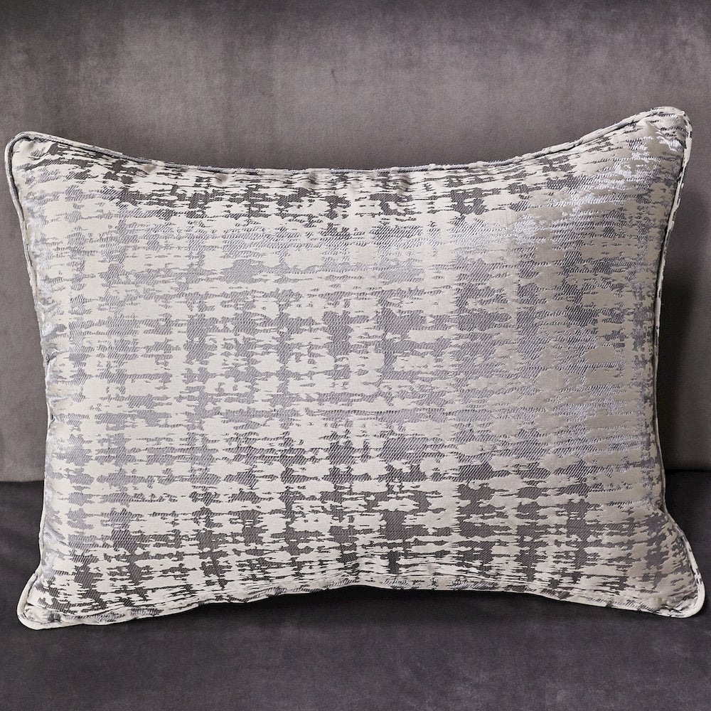 Roxbury Park Velvet Chaise - Gray Pearl/Stainless Steel