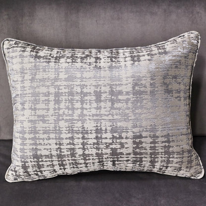 Roxbury Park Velvet Chaise - Gray Pearl/Stainless Steel