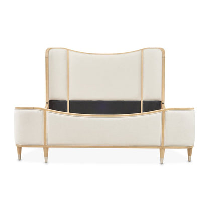 Camellia Field King Upholstered Bed - Caramel