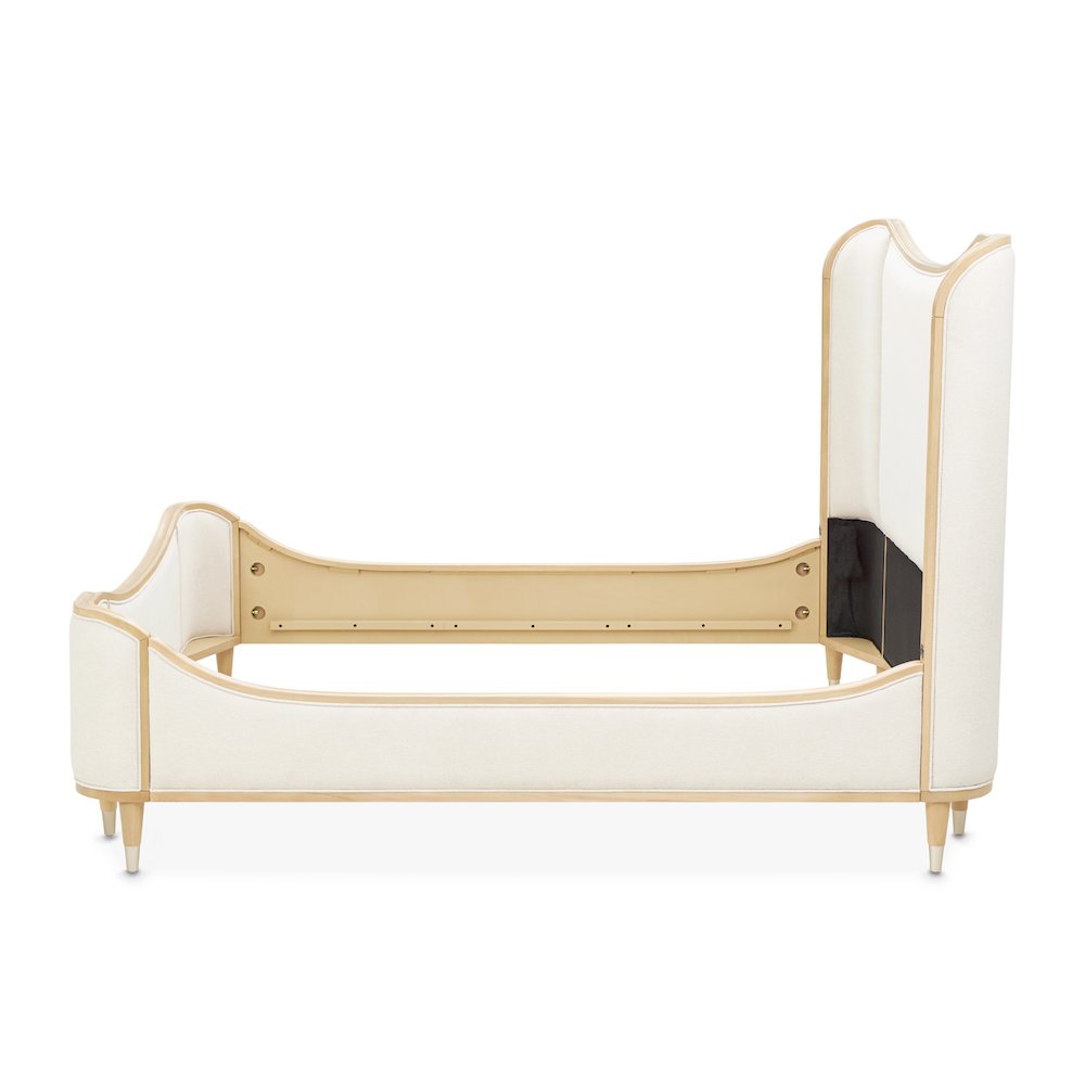 Camellia Field King Upholstered Bed - Caramel