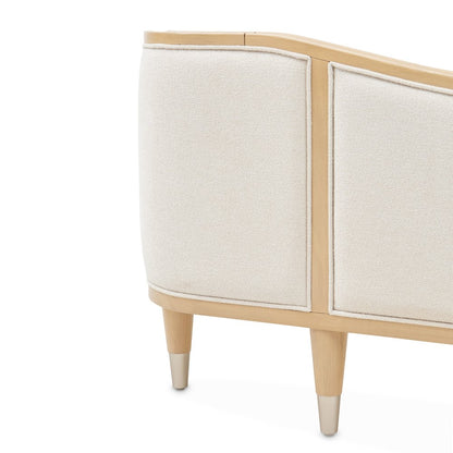 Camellia Field King Upholstered Bed - Caramel