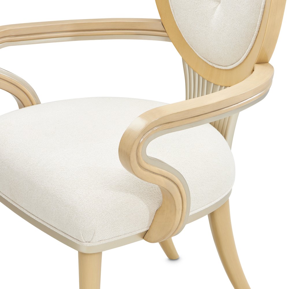 Camellia Field Dining Arm Chair, Set of 2 - Caramel