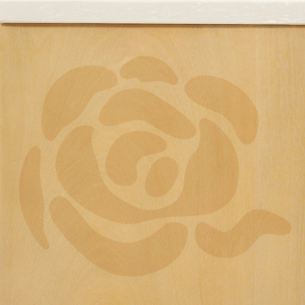 Camellia Field Nightstand - Caramel