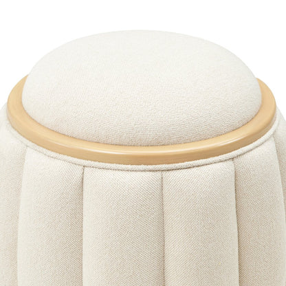 Camellia Field Round Bench - Caramel