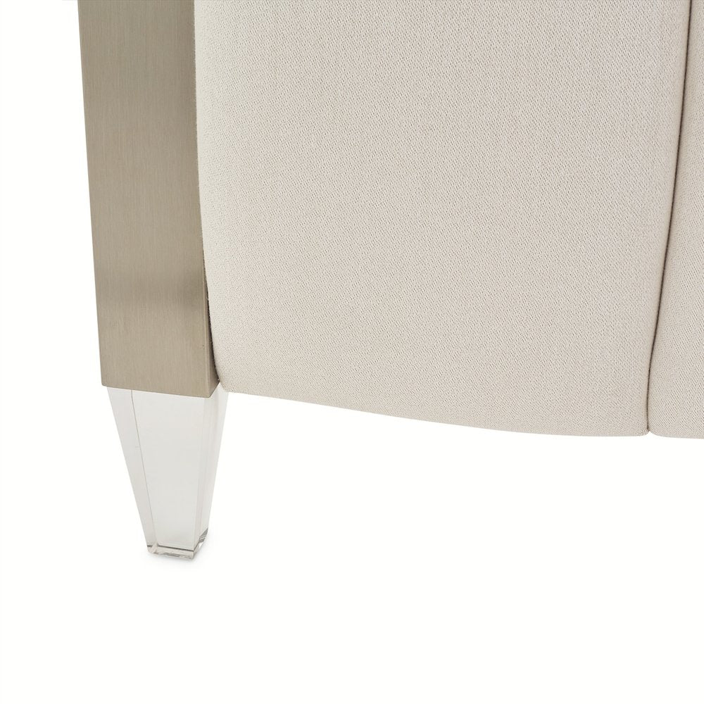 Penthouse Queen Short Panel Bed - Ash Gray