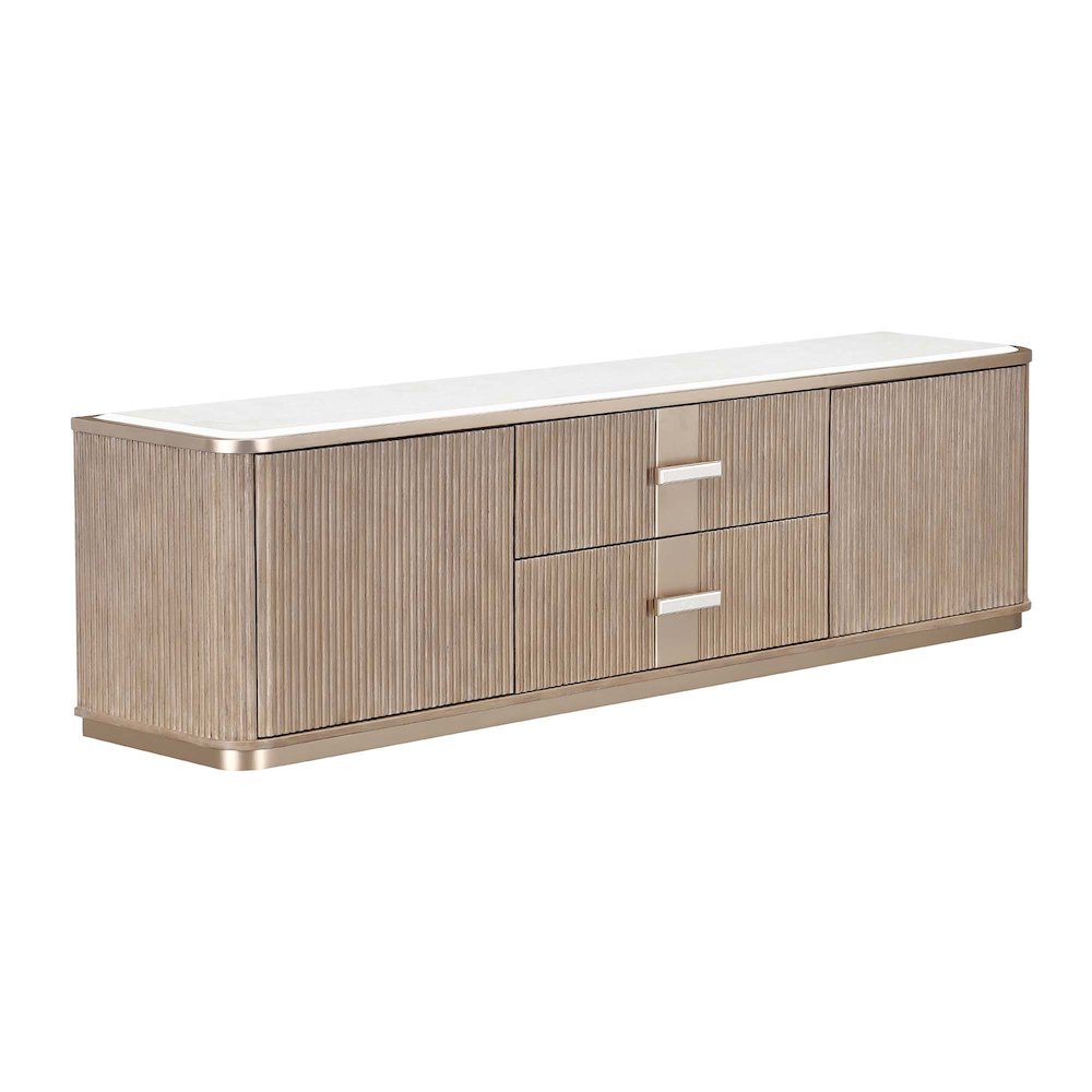 West Kensington Media Cabinet - Sea Salt Caramel