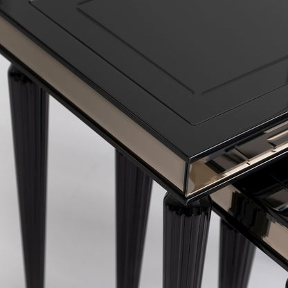La Francaise Nesting Tables, Set of 3 - Black Ice
