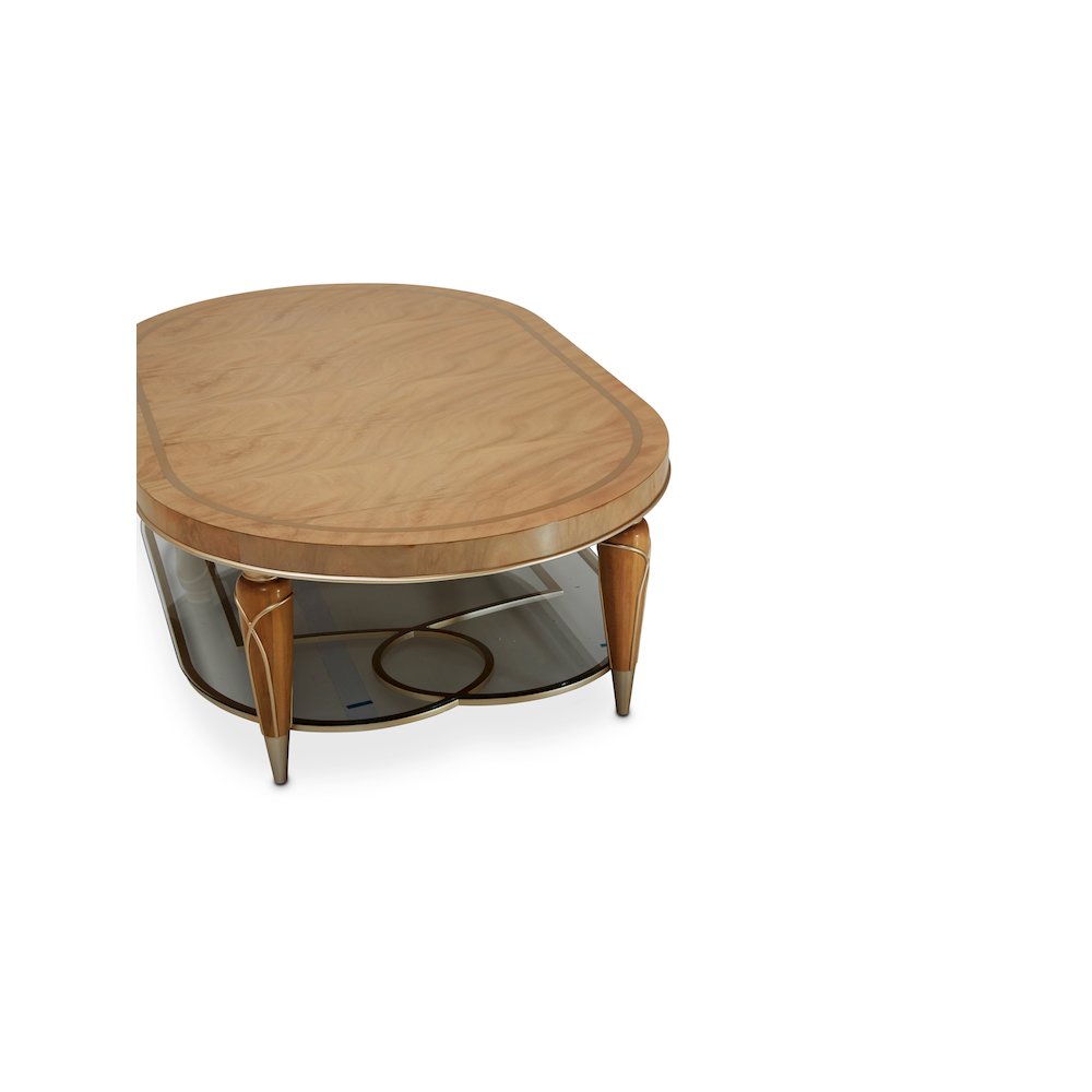 Villa Cherie Oval Cocktail Table - Caramel