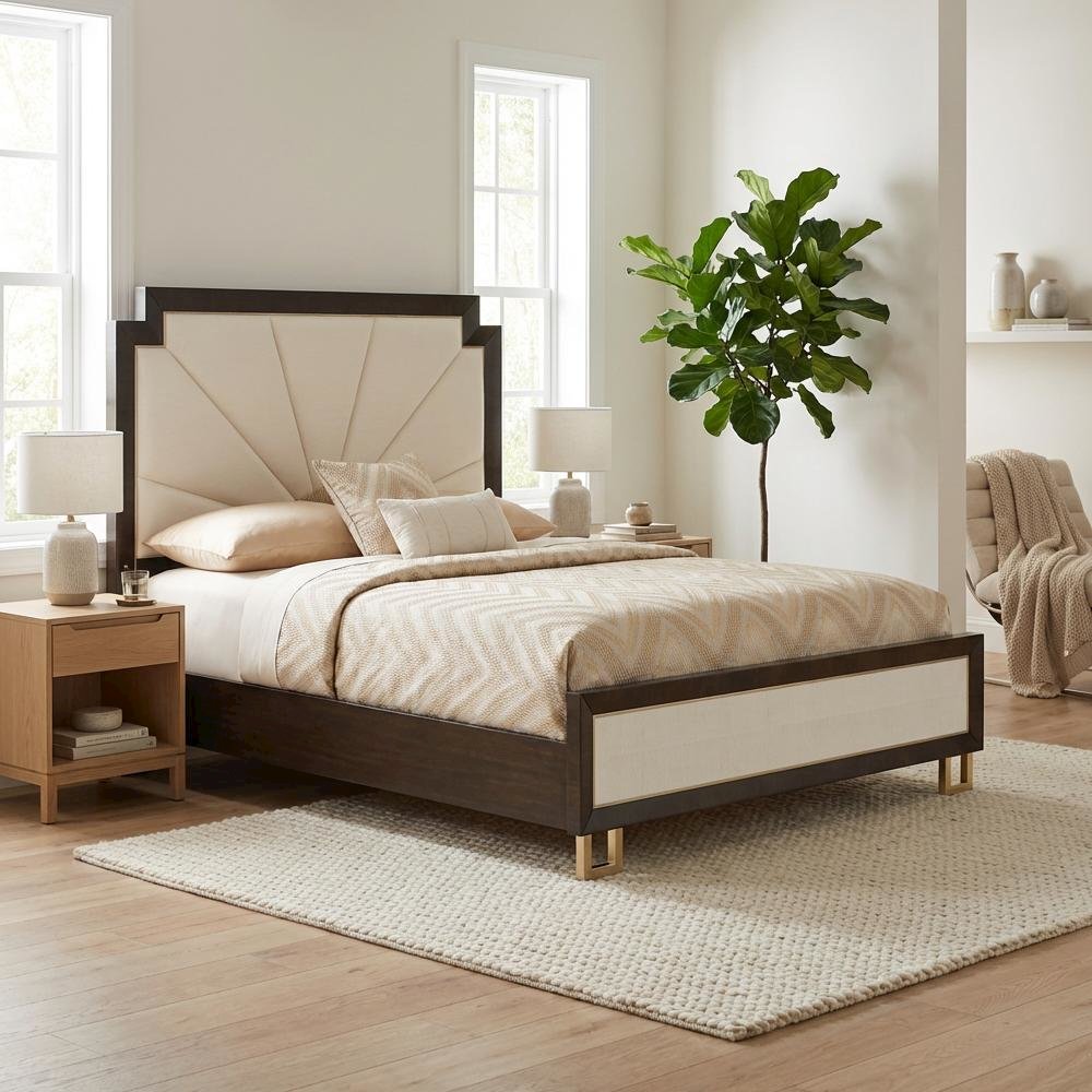 Belmont Place Cal. King Upholstered Bed - Espresso