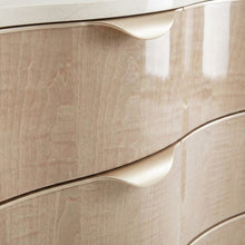 Blush Nightstand with Marble Top and Modern Design for Bedroom Storage