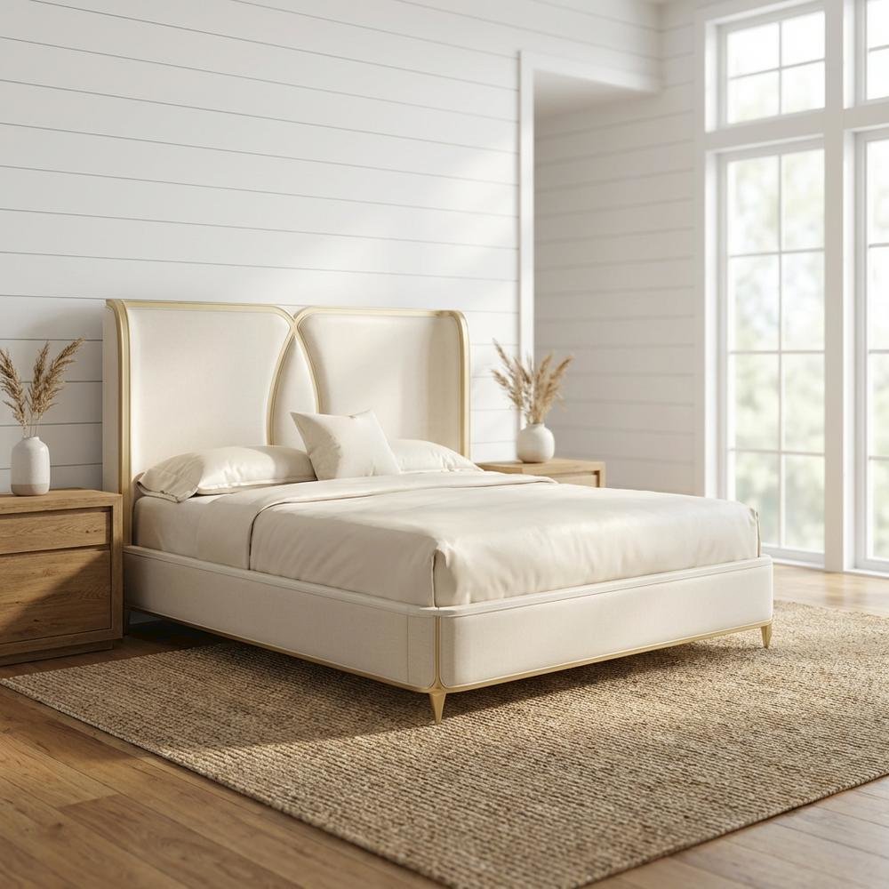 Scotts Square Eastern King Bed - Light Champagne