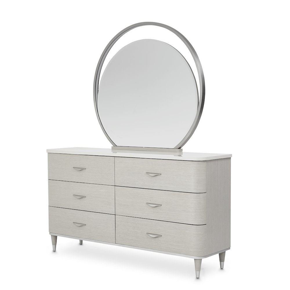 Eclipse Dresser with Mirror - Moonlight