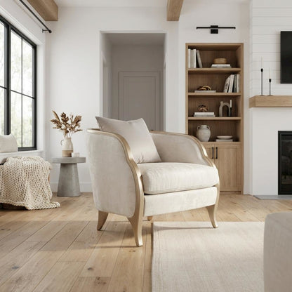 Malibu Crest Accent Chair - Cloud White/Chardonnay