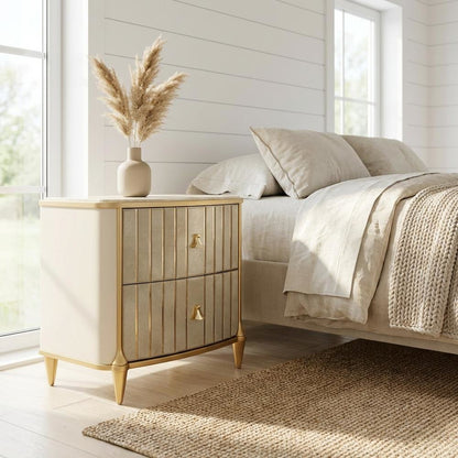 Scotts Square Nightstand - Light Champagne