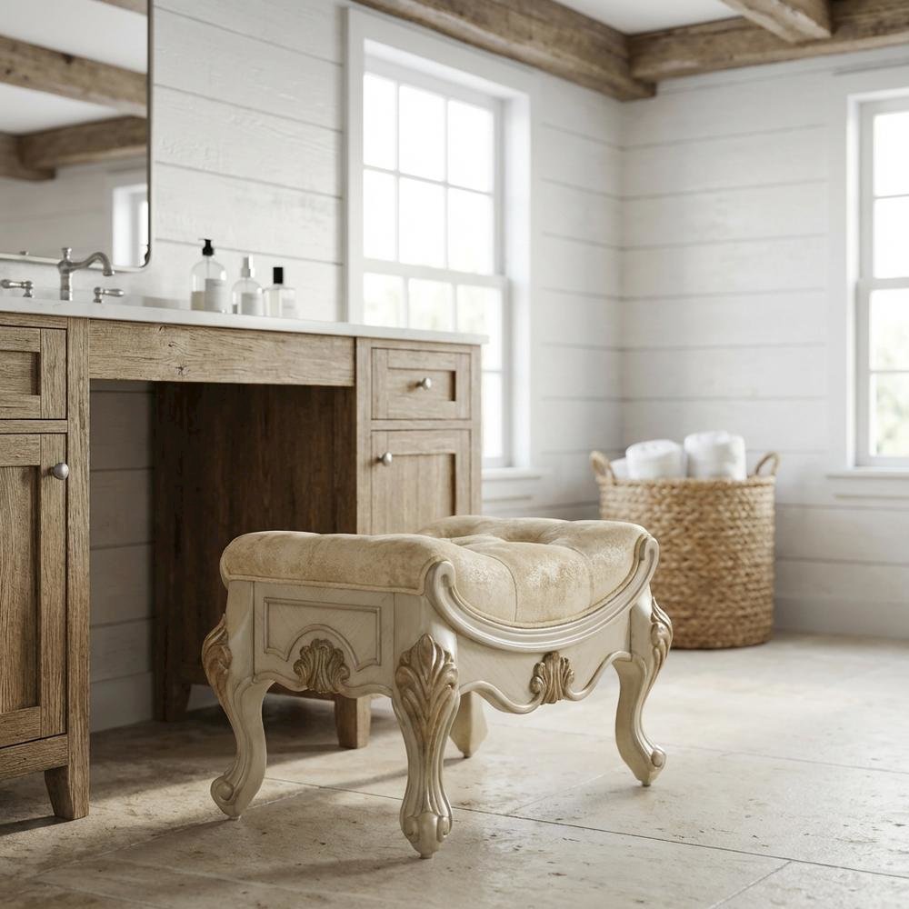 Platine de Royale Vanity Bench - Champagne